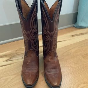 Santa Fe leather western boot